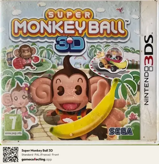 Super Monkey Ball 3D Nintendo 3DS, France box front