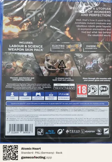 Atomic Heart PlayStation 4, Germany box back