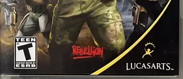 Star Wars Battlefront: Renegade Squadron, the ESRB box on its front