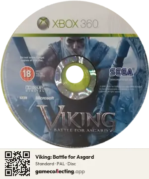 Viking: Battle for Asgard Xbox 360, PAL disc