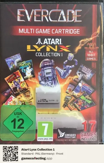 Atari Lynx Collection 1 Evercade, Germany box front