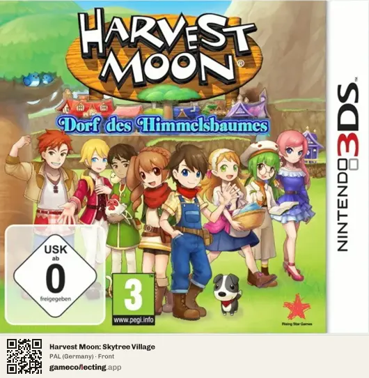 Harvest Moon: Skytree Village Nintendo 3DS, Germany box front