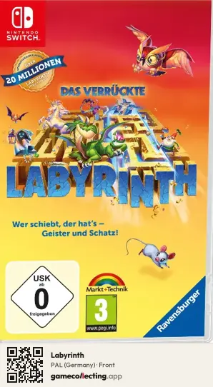 Labyrinth Nintendo Switch, Germany box front