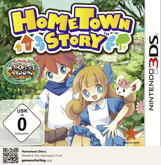 Hometown Story Nintendo 3DS, Germany box front