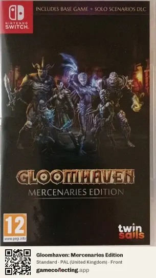 Gloomhaven: Mercenaries Edition Nintendo Switch, United Kingdom box front