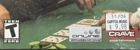 World Championship Poker 2, the ESRB box on its front