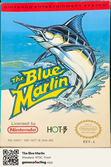 The Blue Marlin Nintendo Entertainment System, NTSC box front