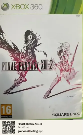 Final Fantasy XIII-2 Xbox 360, PAL box front