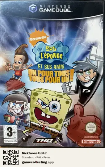 Nicktoons Unite! Nintendo GameCube, PAL box front
