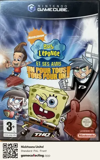 Nicktoons Unite! Nintendo GameCube, PAL box front