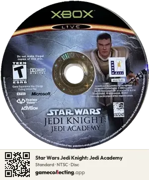 Star Wars Jedi Knight: Jedi Academy Xbox, NTSC disc