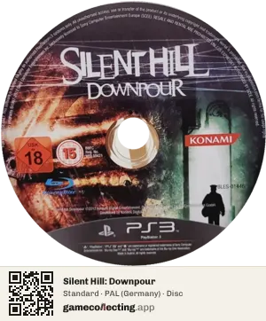 Silent Hill: Downpour PlayStation 3, PAL disc