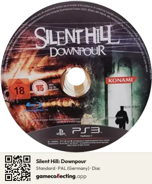 Silent Hill: Downpour PlayStation 3, PAL disc
