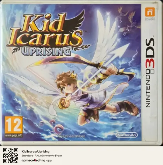 Kid Icarus: Uprising Nintendo 3DS, Germany box front