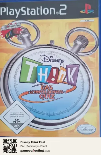 Disney Think Fast PlayStation 2, Germany box front