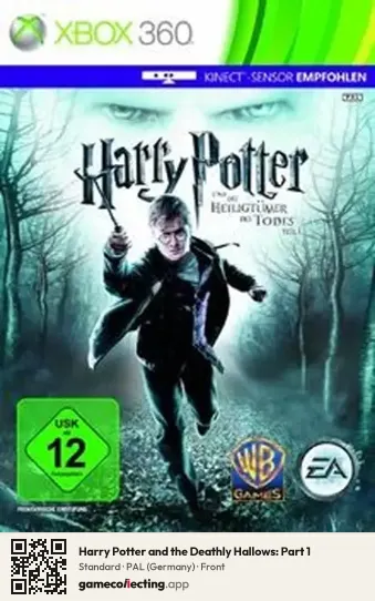 Harry Potter and the Deathly Hallows: Part 1 Xbox 360, Germany box front