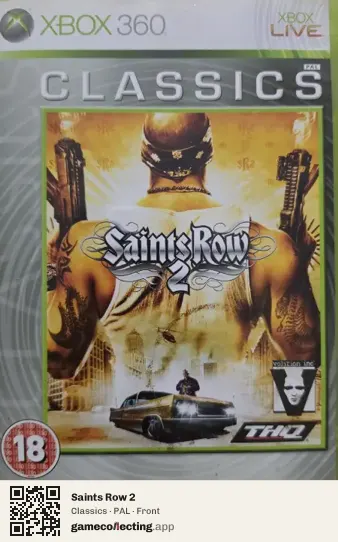 Saints Row 2 Xbox 360, PAL box front