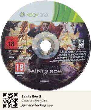 Saints Row 2 Xbox 360, PAL disc