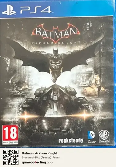 Batman: Arkham Knight PlayStation 4, France box front