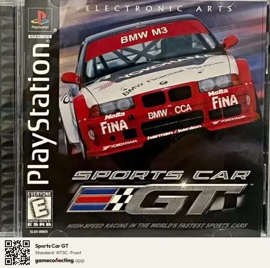 Sports Car GT PlayStation, NTSC box front