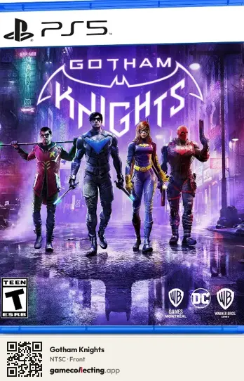 Gotham Knights PlayStation 5, NTSC box front