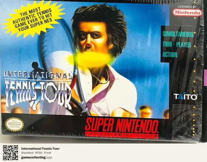 International Tennis Tour Super Nintendo Entertainment System, NTSC box front