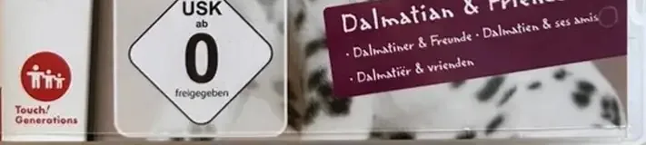 Nintendogs: Dalmatian & Friends, the USK square on its front