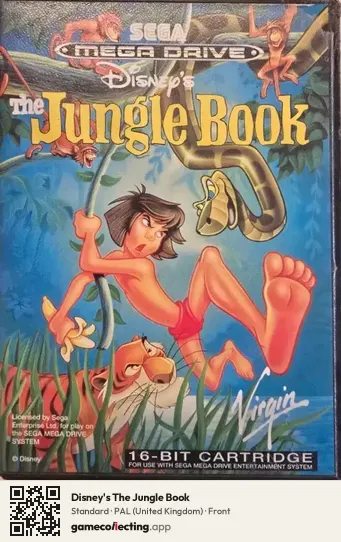 Disney's The Jungle Book Sega Mega Drive / Genesis, United Kingdom box front