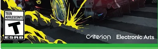 Need for Speed Unbound, the ESRB box on its front