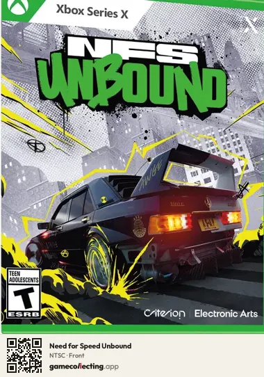 Need for Speed Unbound Xbox Series X, NTSC box front