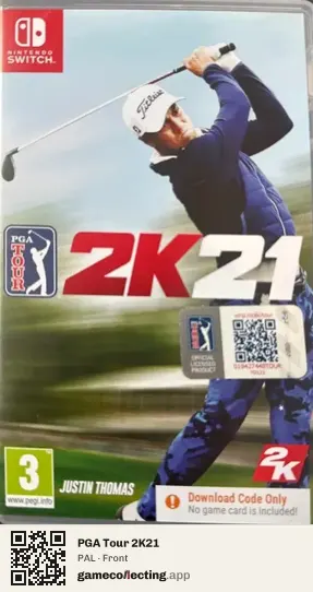 PGA Tour 2K21 Nintendo Switch, PAL box front