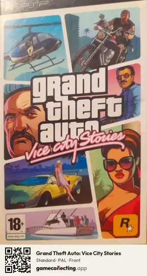Grand Theft Auto: Vice City Stories PlayStation Portable, PAL box front