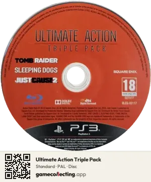 Ultimate Action Triple Pack PlayStation 3, PAL disc