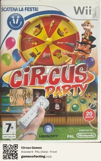 Circus Games Nintendo Wii, Italy box front