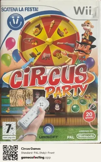 Circus Games Nintendo Wii, Italy box front