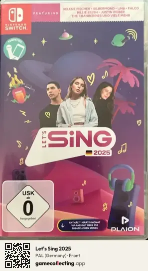 Let's Sing 2025 Nintendo Switch, Germany box front