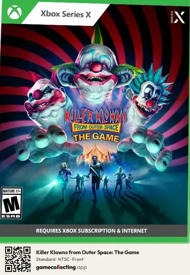 Killer Klowns from Outer Space: The Game Xbox Series X, NTSC box front