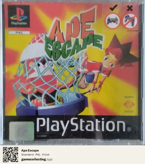 Ape Escape PlayStation, PAL box front