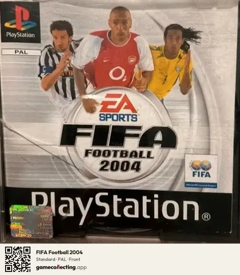 FIFA Football 2004 PlayStation, PAL box front