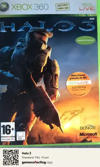 Halo 3 Xbox 360, PAL box front
