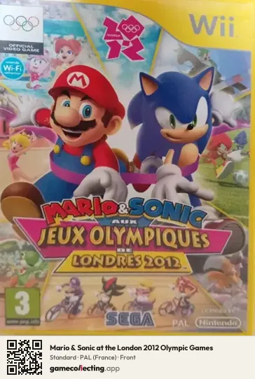 Mario & Sonic at the London 2012 Olympic Games Nintendo Wii, France box front