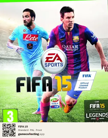FIFA 15 Xbox One, PAL box front