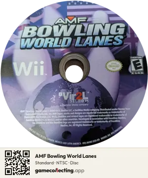 AMF Bowling World Lanes Nintendo Wii, NTSC disc