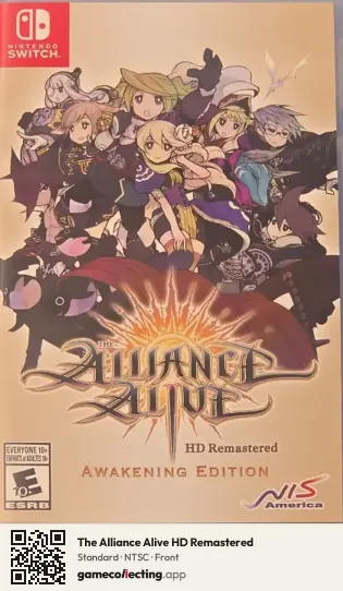 The Alliance Alive HD Remastered Nintendo Switch, NTSC box front