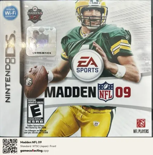Madden NFL 09 Nintendo DS, Japan box front