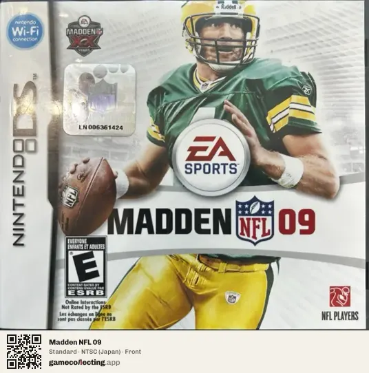 Madden NFL 09 Nintendo DS, Japan box front