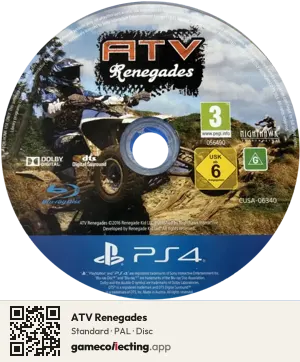 ATV Renegades PlayStation 4, PAL disc