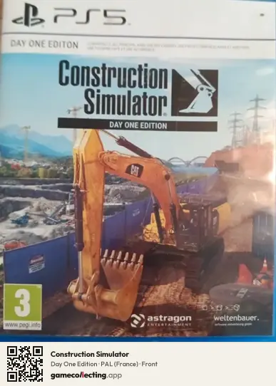 Construction Simulator PlayStation 5, France box front