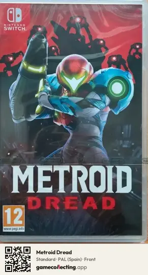 Metroid Dread Nintendo Switch, Spain box front