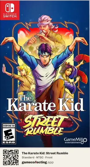 The Karate Kid: Street Rumble Nintendo Switch, NTSC box front